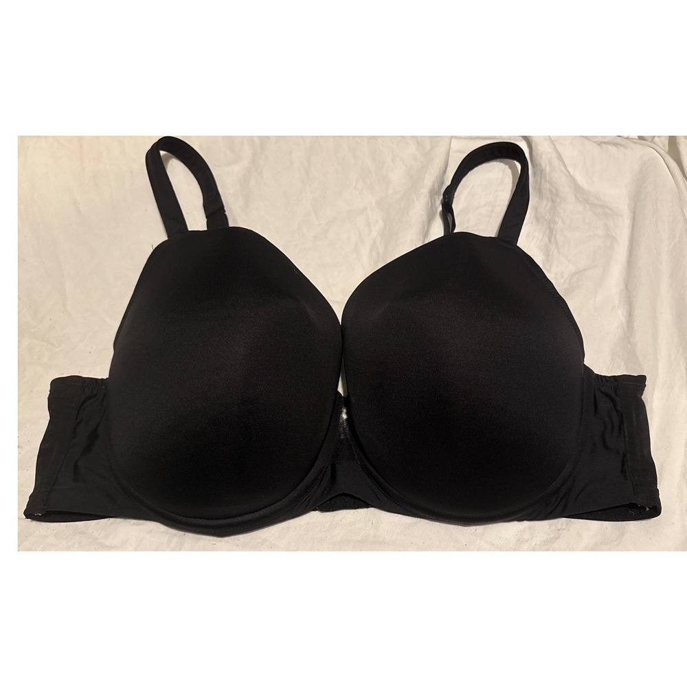 Cacique Full Figure Black‎ Cooling French Full Coverage Underwire Bra, Size 40DD